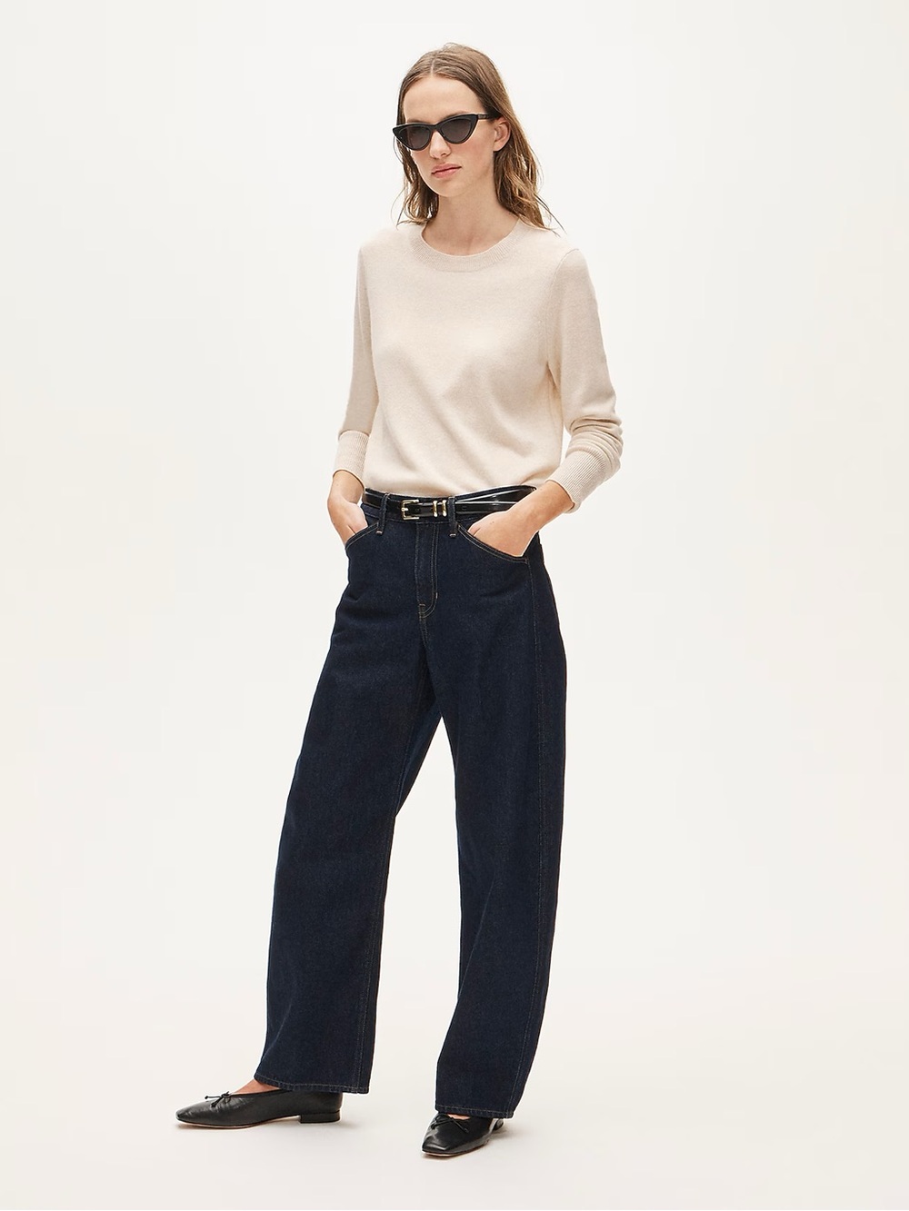 NWT J. CREW 100% cashmere classic-fit crewneck sweater hthr natural small BA400 - Picture 14 of 15